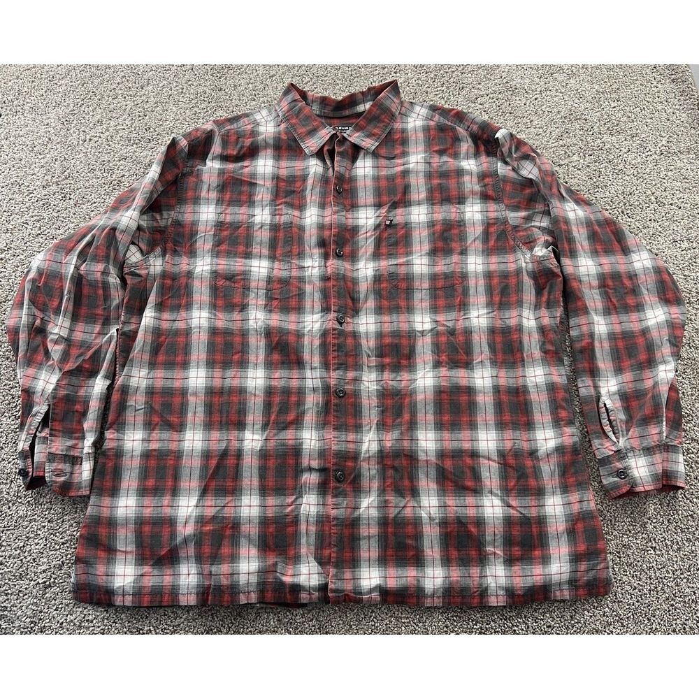 Vintage Ralph Lauren Polo Jeans Shirt Mens XXL Red Black Plaid Casual Classic 90